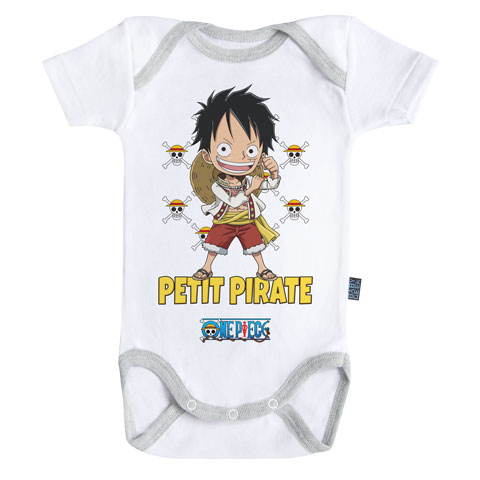 Petit Pirate Luffy - One Piece - Body Bébé manches courtes