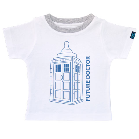 Future Doctor - Bleu - T-shirt Enfant manches courtes - Coton - Blanc
