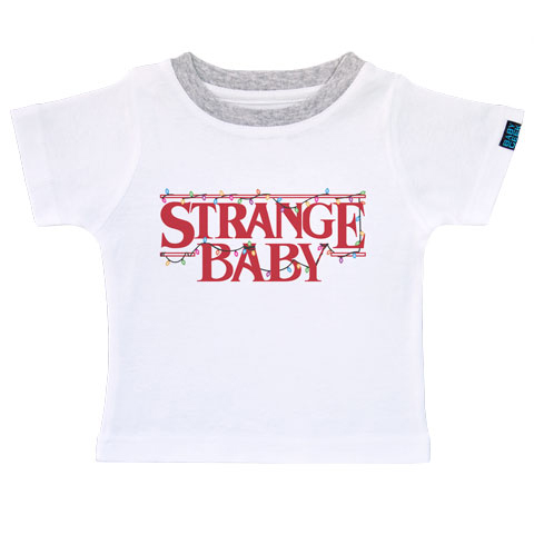 Strange Baby - T-shirt Enfant manches courtes - Coton - Blanc