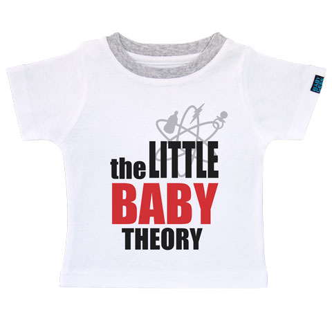 The little baby theory - T-shirt Enfant manches courtes - Coton - Blanc
