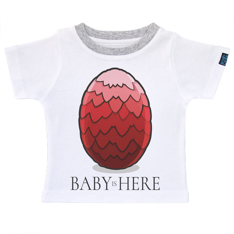 Baby is here - Rouge - T-shirt Enfant manches courtes