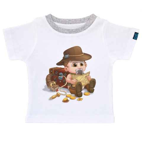 Un jour je serai un archéologue - T-shirt Enfant manches courtes - Coton - Blanc Un jour je serai un archéologue - T-shirt Enfant manches courtes - Coton - Blanc