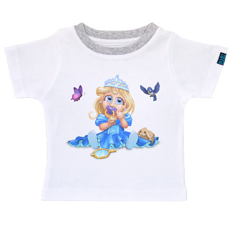 Un jour je serai une princesse - T-shirt Enfant manches courtes - Coton - Blanc Un jour je serai une princesse - T-shirt Enfant manches courtes - Coton - Blanc