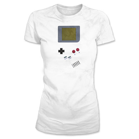 Gameboy - T-shirt Femme Coton Blanc Gameboy - T-shirt Femme Coton Blanc