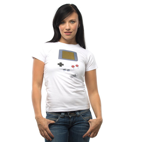 Gameboy - T-shirt Femme Coton Blanc Gameboy - T-shirt Femme Coton Blanc