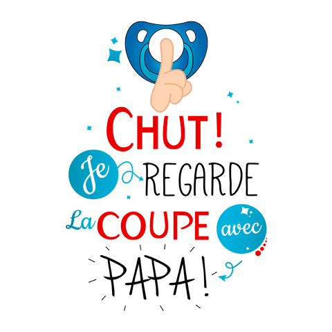 Chut je regarde la coupe avec papa Chut je regarde la coupe avec papa