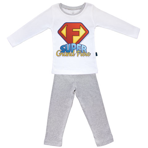Super Grand Frère - Pyjama Bébé manches longues