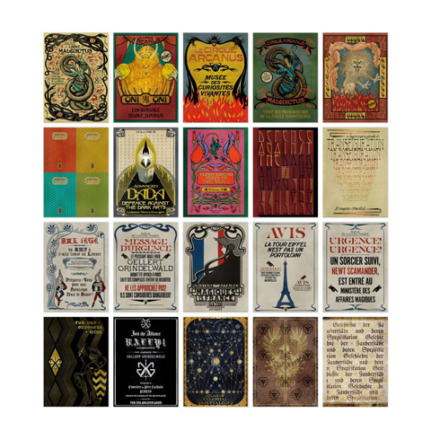 Lot de 20 cartes postales - Fantastic Beasts: The Crimes of Grindelwald Collection Lot de 20 cartes postales - Fantastic Beasts: The Crimes of Grindelwald Collection