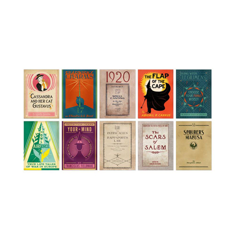 Lot de 20 cartes postales - Wizarding Books Lot de 20 cartes postales - Wizarding Books
