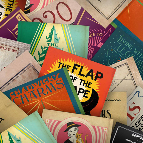Lot de 20 cartes postales - Wizarding Books Lot de 20 cartes postales - Wizarding Books