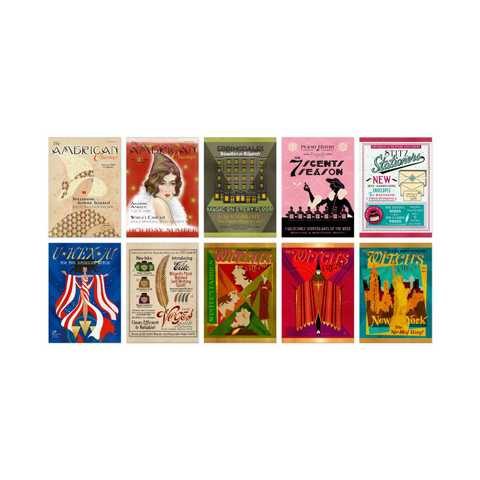 Lot de 20 cartes postales - American Wizarding Magazines Lot de 20 cartes postales - American Wizarding Magazines