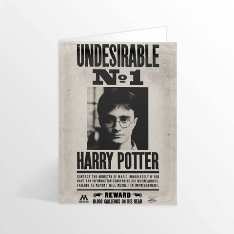 Carte de voeux lenticulaire Harry Potter - Ministry Undesirable No.1 Carte de voeux lenticulaire Harry Potter - Ministry Undesirable No.1