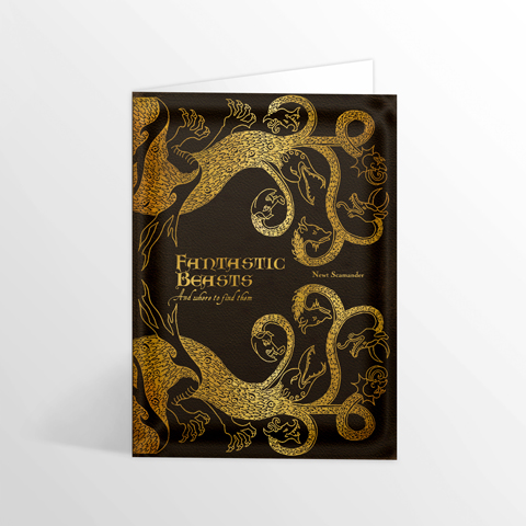 Carte 2 volets Fantastic Beasts And Where To Find Them Carte 2 volets Fantastic Beasts And Where To Find Them