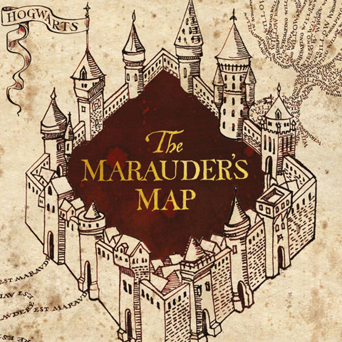Carte 2 volets Marauder’s Map Carte 2 volets Marauder’s Map