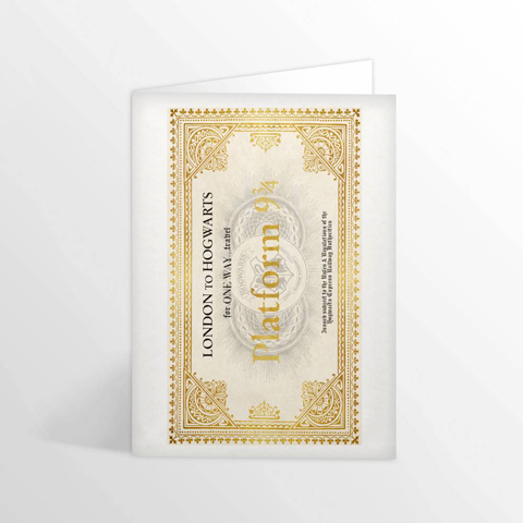 Carte 2 volets Hogwarts Express Ticket Carte 2 volets Hogwarts Express Ticket
