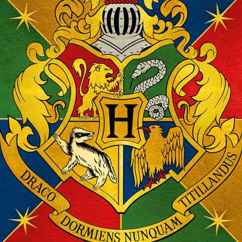 Carte 2 volets Blason de Hogwarts Carte 2 volets Blason de Hogwarts