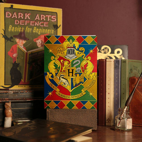Carte 2 volets Blason de Hogwarts Carte 2 volets Blason de Hogwarts