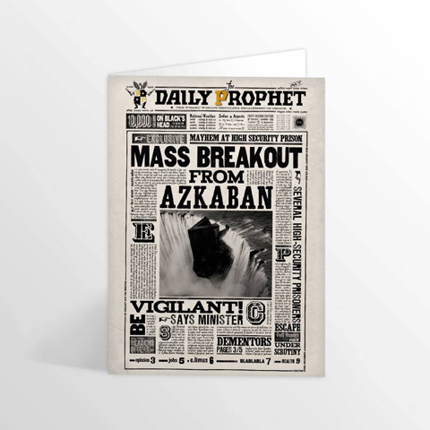 Carte de voeux lenticulaire Mass Breakout From Azkaban Carte de voeux lenticulaire Mass Breakout From Azkaban