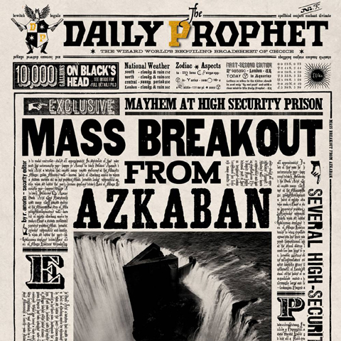 Carte de voeux lenticulaire Mass Breakout From Azkaban Carte de voeux lenticulaire Mass Breakout From Azkaban