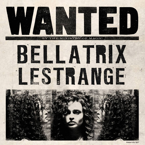 Carte de voeux lenticulaire Bellatrix Lestrange Wanted Carte de voeux lenticulaire Bellatrix Lestrange Wanted