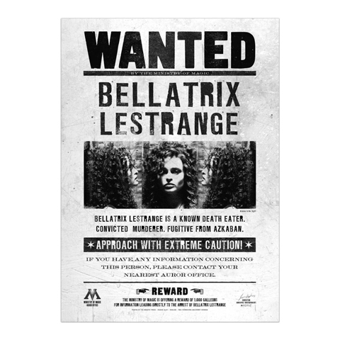 Poster - Wanted Bellatrix Lestrange Poster - Wanted Bellatrix Lestrange