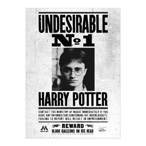 Poster - Undesirable No.1 Harry Potter Poster - Undesirable No.1 Harry Potter