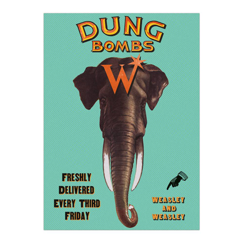 Poster - Dung Bombs from Weasley’s Wizard Wheezes Poster - Dung Bombs from Weasley’s Wizard Wheezes