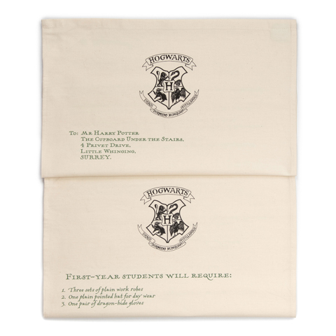 Torchon - Lettre d’acceptation d’Harry Potter à Poudlard Torchon - Lettre d’acceptation d’Harry Potter à Poudlard