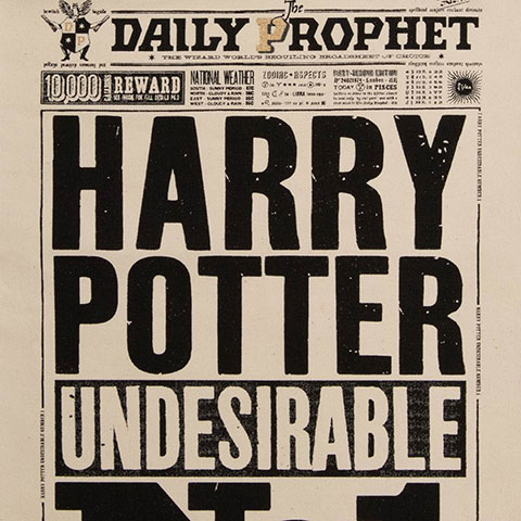 Sac en toile - The Daily Prophet - Harry Potter Undesirable No. 1 Sac en toile - The Daily Prophet - Harry Potter Undesirable No. 1