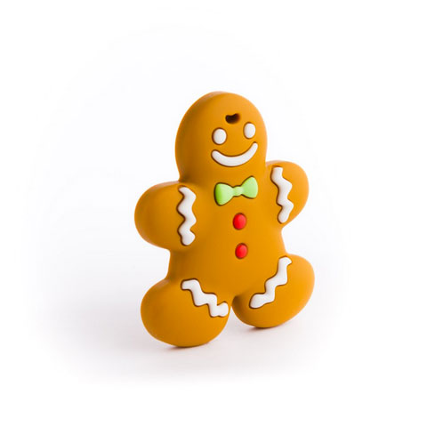 Anneau de dentition Geek - Bonhomme en pain d’épice Anneau de dentition Geek - Bonhomme en pain d’épice