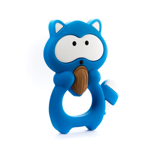 Anneau de dentition Geek - Raton laveur bleu Anneau de dentition Geek - Raton laveur bleu