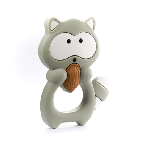 Anneau de dentition Geek - Raton laveur gris Anneau de dentition Geek - Raton laveur gris