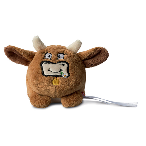 Peluche vache marron - 7 cm - Essuie-écran Peluche vache marron - 7 cm - Essuie-écran