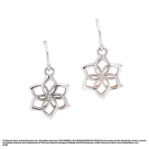 Galadriel - Boucles d’oreilles Fleur - Argent 925ème - Hobbit Galadriel - Boucles d’oreilles Fleur - Argent 925ème - Hobbit