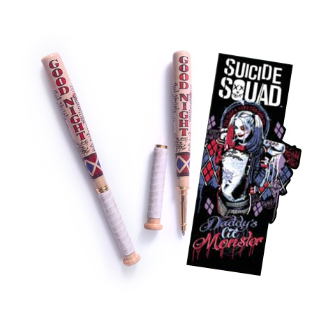 Harley Quinn - Stylo batte de Baseball et marque-pages - Suicide Squad - DC Comics Harley Quinn - Stylo batte de Baseball et marque-pages - Suicide Squad - DC Comics