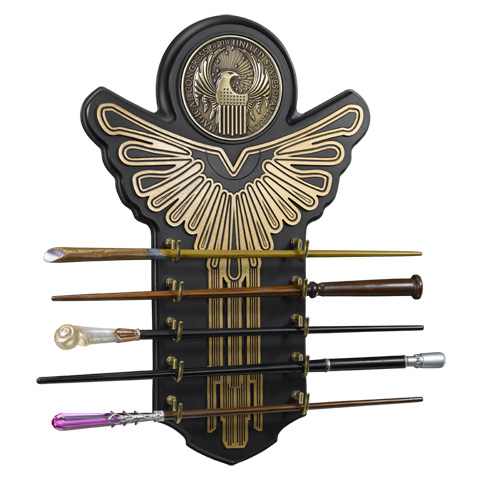 Présentoir Macusa et collection des 5 baguettes magiques - Animaux Fantastiques Présentoir Macusa et collection des 5 baguettes magiques - Animaux Fantastiques