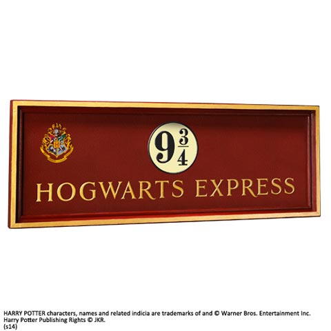 Plaque Poudlard express quai 9 3/4 Plaque Poudlard express quai 9 3/4