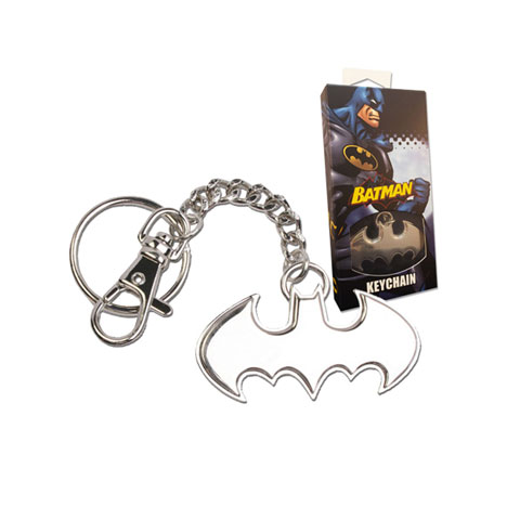 Porte-cles Logo Batman en acier Porte-cles Logo Batman en acier