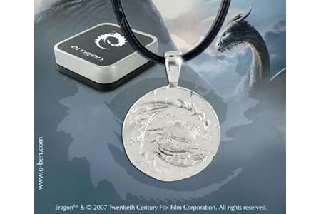 Eragon - pendentif Gedwey Ignasia pétrifié - argent 925ème Eragon - pendentif Gedwey Ignasia pétrifié - argent 925ème