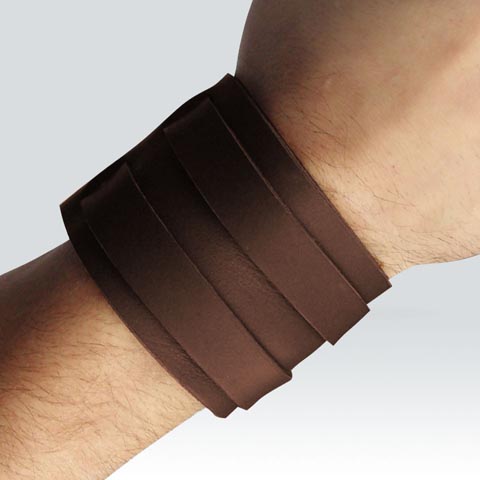 Bracelet de force - 2 lanières - foncé Bracelet de force - 2 lanières - foncé