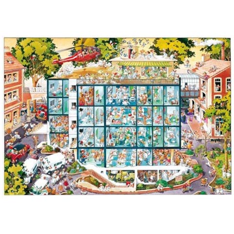 Puzzle - Emergency Room - Jean-Jaques Loup - 2000 pièces Puzzle - Emergency Room - Jean-Jaques Loup - 2000 pièces