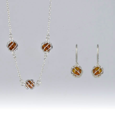 Shona - Parure collier et boucles d'oreilles Shona - Parure collier et boucles d'oreilles